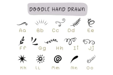 Doodle Hand Drawn by Pui Art — Dingbats Font — thumbnail 2