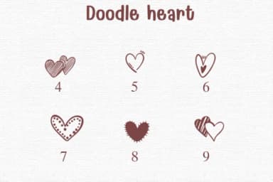 Doodle Heart by Sontaya — Dingbats Font — thumbnail 4