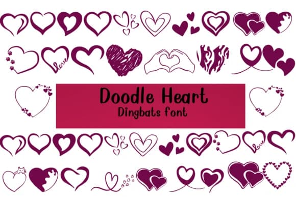 Doodle Heart by Nongyao — Dingbats Font
