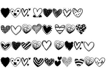 Doodle Heart by Bee piyanuch — Dingbats Font — thumbnail 8