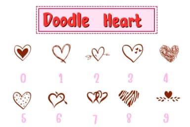Doodle Heart by PraewDesigns — Dingbats Font — thumbnail 4
