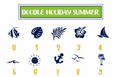 Doodle Holiday Summer by PraewDesigns — Dingbats Font — thumbnail 4
