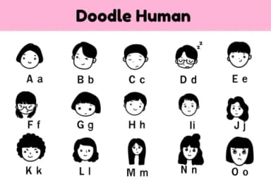 Doodle Human by Nun Sukhwan — Dingbats Font — thumbnail 2