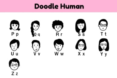 Doodle Human by Nun Sukhwan — Dingbats Font — thumbnail 3