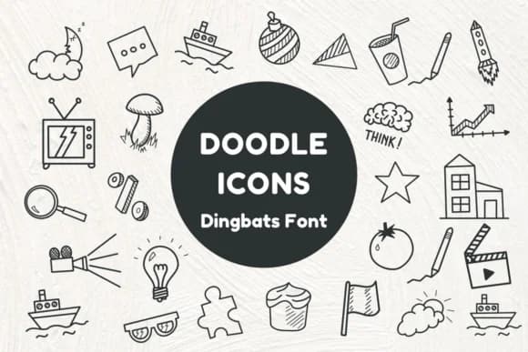 Doodle Icons by Nun Sukhwan — Dingbats Font