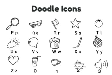 Doodle Icons by Nun Sukhwan — Dingbats Font — thumbnail 6