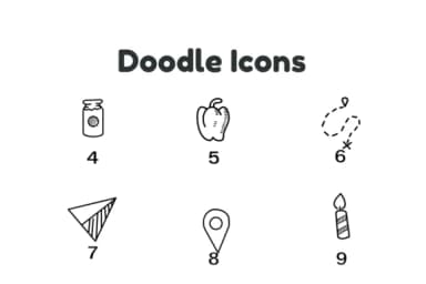 Doodle Icons by Nun Sukhwan — Dingbats Font — thumbnail 7
