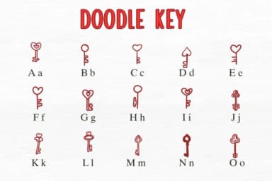 Doodle Key by Nongyao — Dingbats Font — thumbnail 2