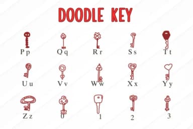 Doodle Key by Nongyao — Dingbats Font — thumbnail 3