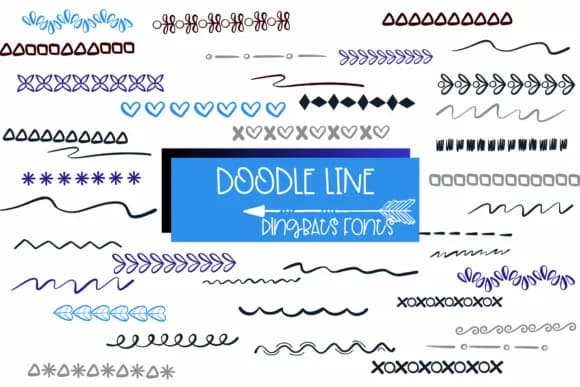 Doodle Line by Sirinart — Dingbats Font