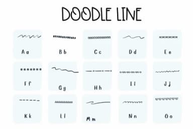 Doodle Line by Sirinart — Dingbats Font — thumbnail 2