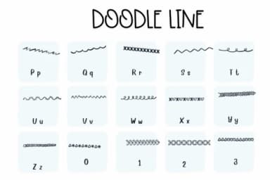 Doodle Line by Sirinart — Dingbats Font — thumbnail 3