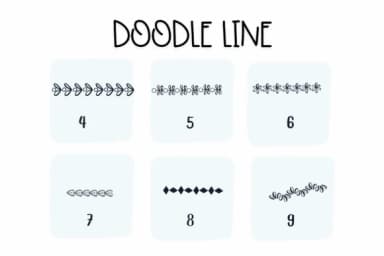 Doodle Line by Sirinart — Dingbats Font — thumbnail 4