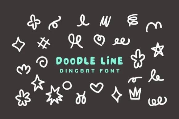 Doodle Line by Eystore — Dingbats Font