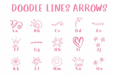 Doodle Lines Arrows by CHANOK — Dingbats Font — thumbnail 2