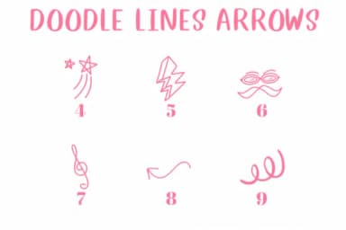 Doodle Lines Arrows by CHANOK — Dingbats Font — thumbnail 4
