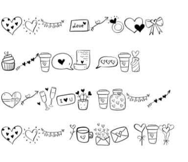 Doodle Love by Sirinart — Dingbats Font — thumbnail 8