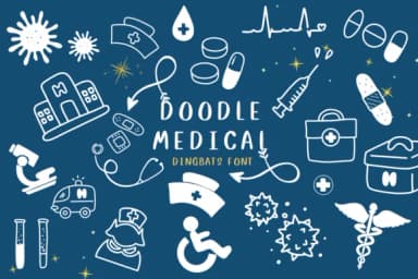 Doodle Medical by CHANOK — Dingbats Font — thumbnail 1