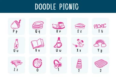 Doodle Picnic by Bee piyanuch — Dingbats Font — thumbnail 3