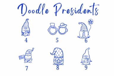 Doodle Presidents by Suphitchaya — Dingbats Font — thumbnail 4