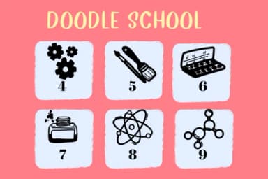 Doodle School by CHANOK — Dingbats Font — thumbnail 4