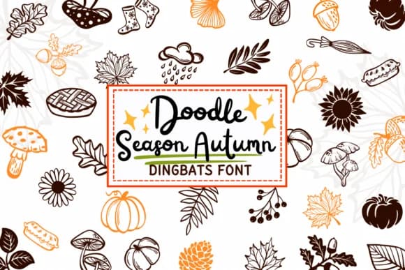 Doodle Season Autumn by PraewDesigns — Dingbats Font