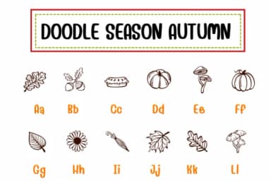 Doodle Season Autumn by PraewDesigns — Dingbats Font — thumbnail 2
