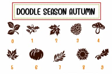 Doodle Season Autumn by PraewDesigns — Dingbats Font — thumbnail 4