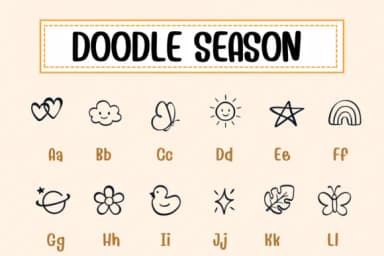 Doodle Season by PraewDesigns — Dingbats Font — thumbnail 2
