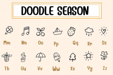 Doodle Season by PraewDesigns — Dingbats Font — thumbnail 3