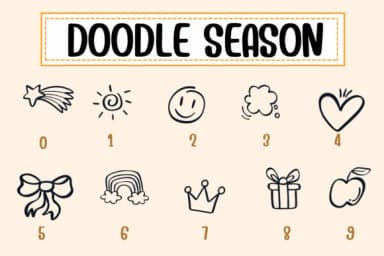 Doodle Season by PraewDesigns — Dingbats Font — thumbnail 4
