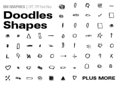 Doodle Shapes by GraphicsBam Fonts — Dingbats Font — thumbnail 1