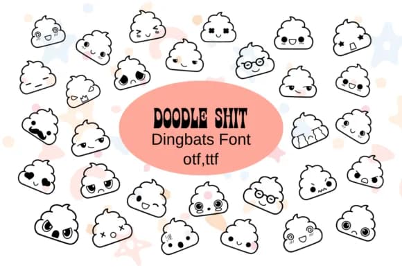 Doodle Shit by Nun Sukhwan — Dingbats Font