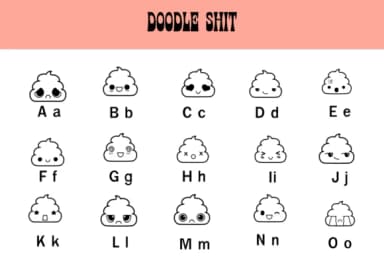 Doodle Shit by Nun Sukhwan — Dingbats Font — thumbnail 2