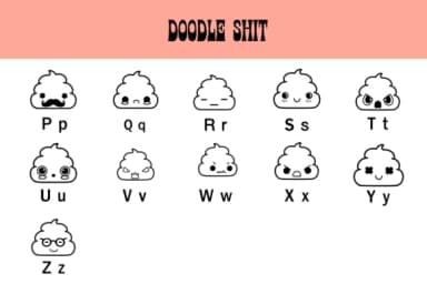 Doodle Shit by Nun Sukhwan — Dingbats Font — thumbnail 3