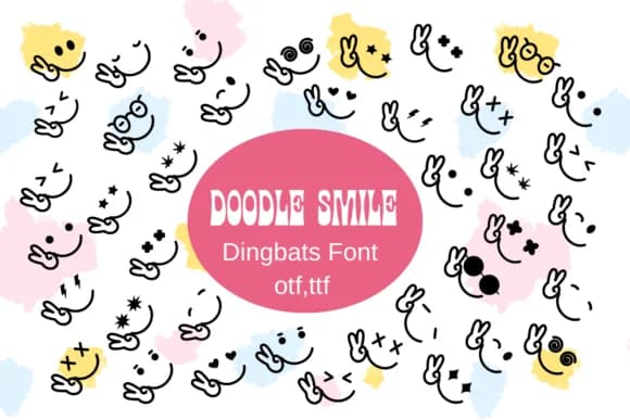 Doodle Smile by Nun Sukhwan — Dingbats Font