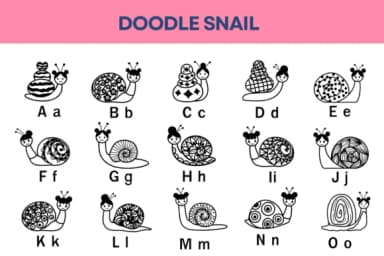 Doodle Snail by Nun Sukhwan — Dingbats Font — thumbnail 2