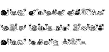 Doodle Snail by Nun Sukhwan — Dingbats Font — thumbnail 8