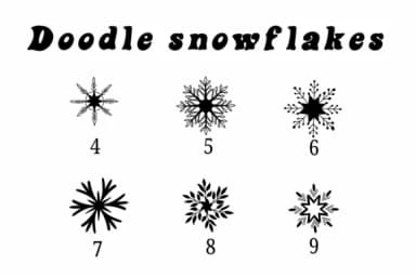 Doodle Snowflakes by Suphitchaya — Dingbats Font — thumbnail 4