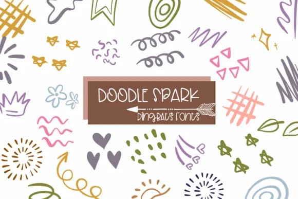 Doodle Spark by Sirinart — Dingbats Font