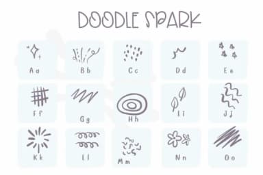 Doodle Spark by Sirinart — Dingbats Font — thumbnail 2