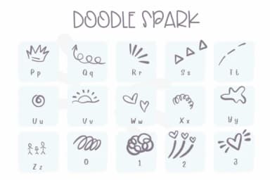 Doodle Spark by Sirinart — Dingbats Font — thumbnail 3