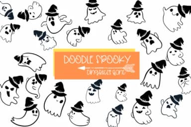 Doodle Spooky by Sirinart — Dingbats Font — thumbnail 1