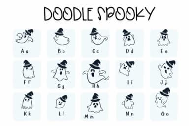 Doodle Spooky by Sirinart — Dingbats Font — thumbnail 2