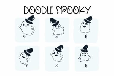Doodle Spooky by Sirinart — Dingbats Font — thumbnail 4