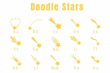 Doodle Stars by Suphitchaya — Dingbats Font — thumbnail 2