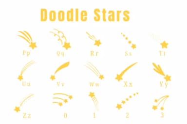 Doodle Stars by Suphitchaya — Dingbats Font — thumbnail 3