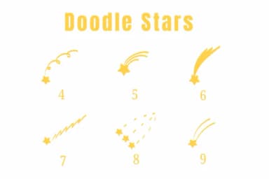 Doodle Stars by Suphitchaya — Dingbats Font — thumbnail 4