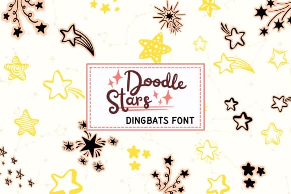 Doodle Stars by PraewDesigns — Dingbats Font