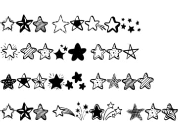 Doodle Stars by PraewDesigns — Dingbats Font — thumbnail 8